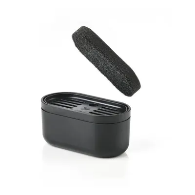 Suport pentru accesorii de spălat negru din plastic Singles – Zone