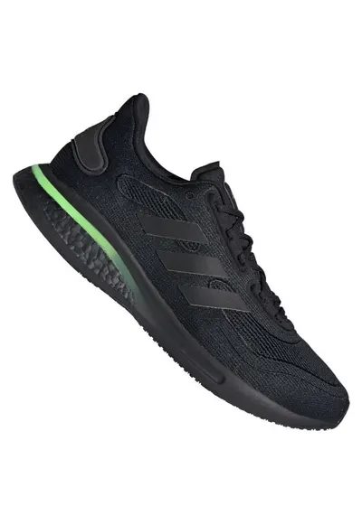 Pantofi Sport Barbati - Supernova M - Marime 41 1/3 - Negru - Tehnologie Bounce - Talpa Intermediara Boost - Usori Si Elastici - Potrivire Ideala - Pentru Alergare De Performanta Si Maraton Zilnic