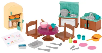 Set de joaca Battat Lil'l Woodzeez - Bucatarie cu accesorii