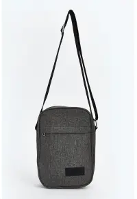 Geanta crossbody cu bareta ajustabila si fermoar - Gri