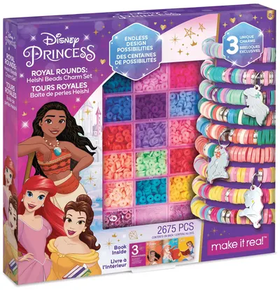Set creativ Make it Real - Creează-ți brățări, Prințesele Disney