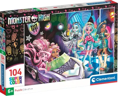 Puzzle pentru copii Clementoni din 104 piese - Monster High (varianta 2)