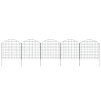 vidaXL Set gard de grădină arcuit, verde, 77,5 x 78,5 cm