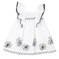 Rochie copii Chicco, alb cu model, 01736-70MC
