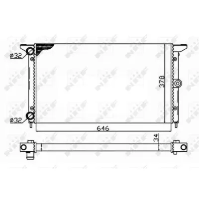 Radiator, racire motor NRF 509522