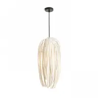 ZALA Corp de iluminat suspendat alb PVC/negru 230V E27 15W