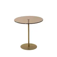 Masuta de cafea CHILL-OUT, auriu + bronz, 50x50x50 cm