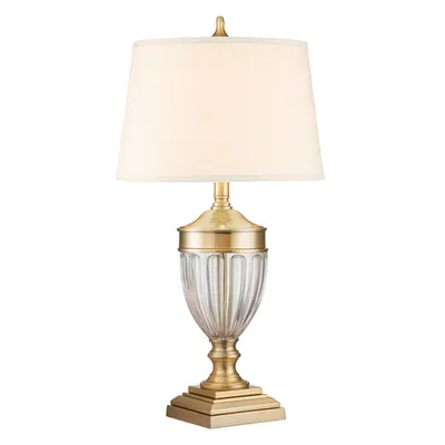 Veioza Dennison 1 Light Table Lamp – Brushed Brass