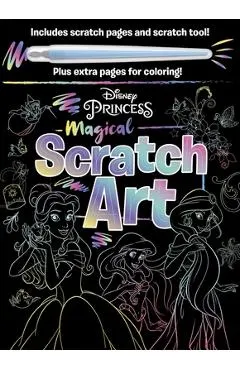Disney Princess - Magical Scratch Art: With Scratch Tool and Coloring Pages
