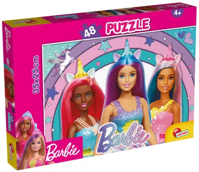 Puzzle cu două fețe Lisciani de colorat din 48 piese - Unicorn magic