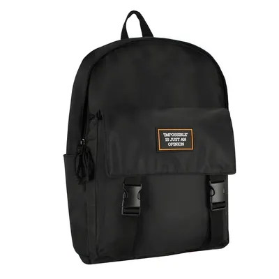 Rucsac cu un compartiment si buzunar frontal, Starpak, Negru