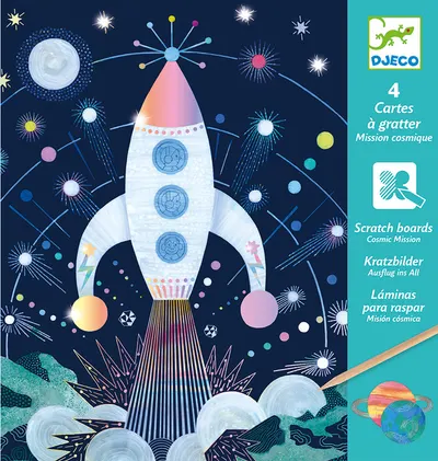 Set imagini de zgariat Djeco - Cosmic Mission