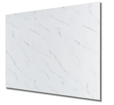 UB Set 5 Placi autoadezive CLS-011 pentru perete tip marmura 60 x 60 cm ALB CU DUNGI