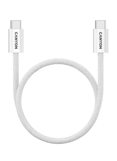 Cablu Canyon - OnWire 60MG, USB-C/USB-C, alb