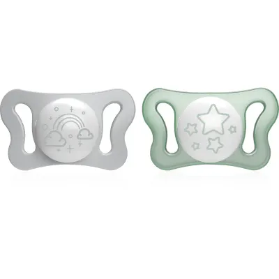 Chicco Physio Micro 0-2 m suzetă Night 2 buc