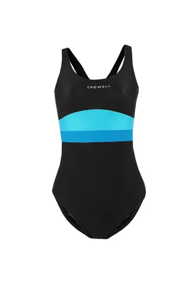 Costum de baie pentru femei - Poliamida - Albastru/Negru