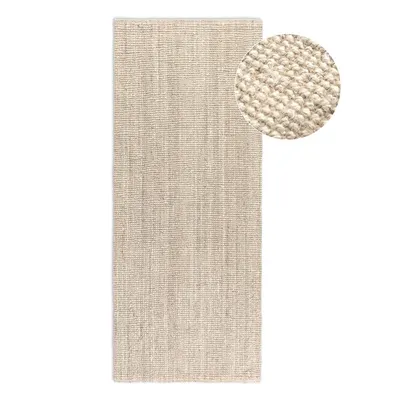 Covor tip traversă crem din iută 80x200 cm Bouclé – Hanse Home