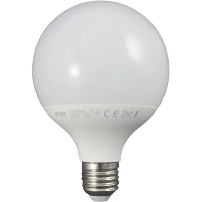 Bec Led E27, model G95, 15W=150W, 2700K, lumina calda, 1400Lm