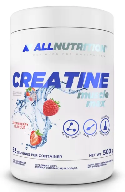 Creatine Muscle Max, căpșună, 500 g, AllNutrition