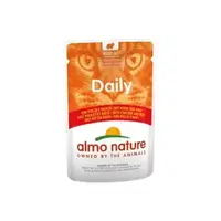 Hrana umeda pisici Almo Nature Daily Cat Plic Pui si Vita, 70 g