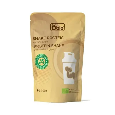 Shake proteic cu vanilie bio 300g Obio
