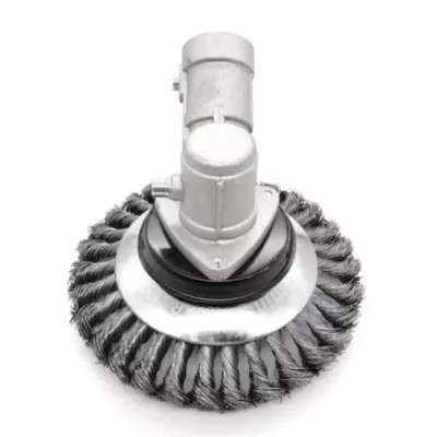 Disc perie din sarma de otel pentru motocoasa de umar Campion Altai CMP0625, diametru 150 mm / 6 inch, pentru curatarea buruienilor si pavajelor