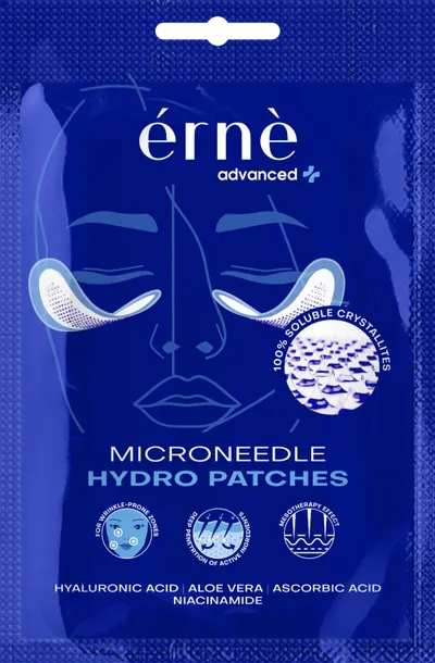 Plasturi faciali hidratanti cu microace pentru piele deshidratata, 2 bucati, Erne
