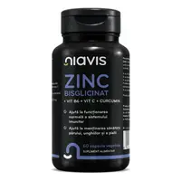 ZINC Bisglicinat + Vit B6 + Vit C + Curcumin 60 cps, Niavis