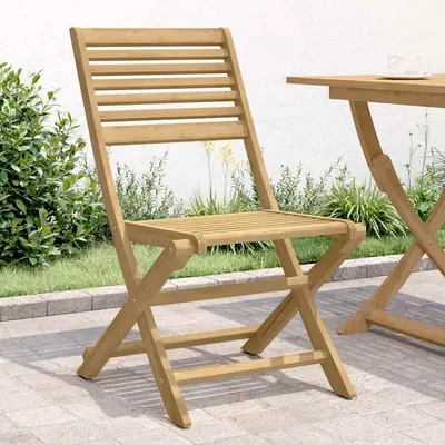 vidaXL Scaune pliante 2 buc 48,5x61,5x87 cm lemn masiv de salcâm