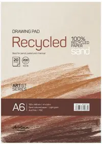 Bloc de schițe Drasca - Recycled, 20 coli, A6
