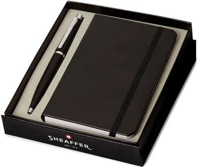 Set de pix Sheaffer VFM - Matte Black, cu agenda