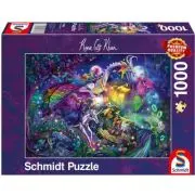 Puzzle 1000 piese, Rose Cat Khan