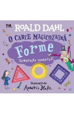O carte magicozaura. Forme. Urmareste conturul!