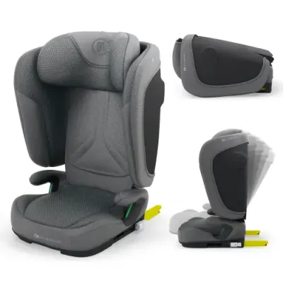 Scaun auto Kinderkraft Unity 2 i-Size, 100–150 cm, 15 - 36kg, R129 i-Size, Gri