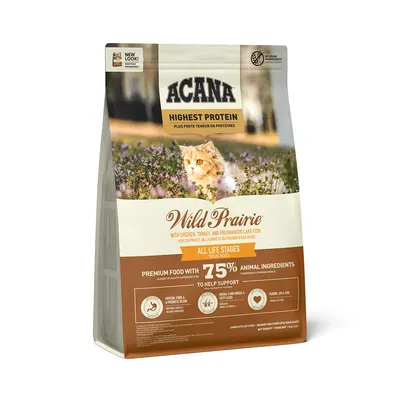 ACANA Highest Protein Wild Prairie, hrană uscată fără cereale pisici, 1.8kg