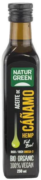 Ulei bio de cânepă Virgin, 250 ml, NaturGreen
