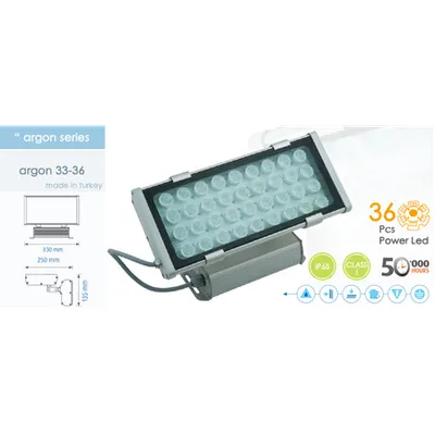 Proiector cu Led 36 X 1 W, Verde, Argon 33-36