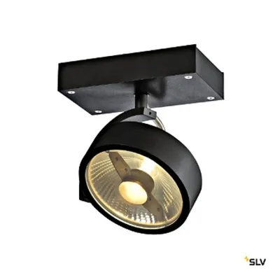 KALU 1 QPAR111,negru,75Wlampa plafon/perete