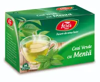 Ceai verde cu menta, 20 plicuri, Fares