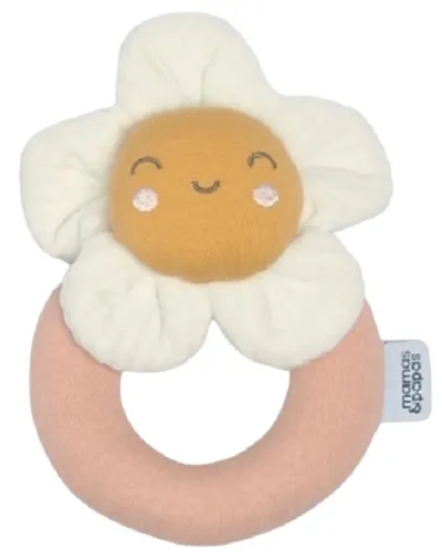 Mamas & Papas Grateful Garden Grateful Garden Rattle Toy - Floare