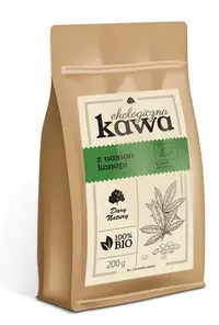 Cafea bio din semințe de cânepă, fără cofeină, 200 g, Dary Natury