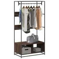 Gossi sifonier, stejar maro, 90x50x180 cm, lemn prelucrat