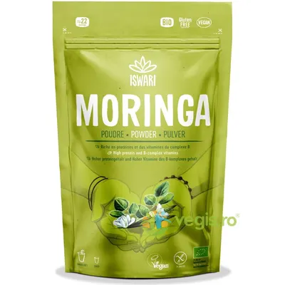 Moringa Pulbere fara Gluten Ecologic/Bio 125g