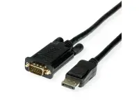 Cablu Displayport la VGA T-T 1m, Roline 11.04.5970*