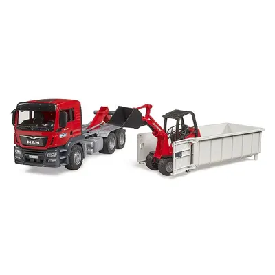 Camion cu container si incarcator Schaffer Bruder MAN TGS