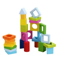 Blocuri din lemn - figuri geometrice de joc Classic World