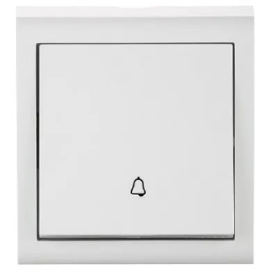 Intrerupator Sonerie PT Nivo Ovivo OV00664, 10A, 250V, IP20, alb