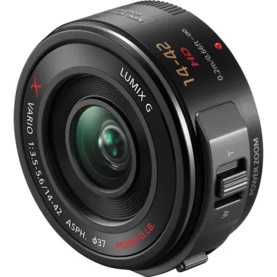 Panasonic Lumix G X Vario PZ 14-42mm f/3.5-5.6 obiectiv Micro Four Thirds, POWER O.I.S., negru - Default Title