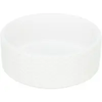 Castron ceramic pentru caini pisici Trixie Alb 0,4 l 13 cm