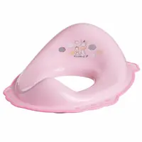Set reductor toaleta si inaltator baie antiderapant, Maltex Baby, Zebra Roz